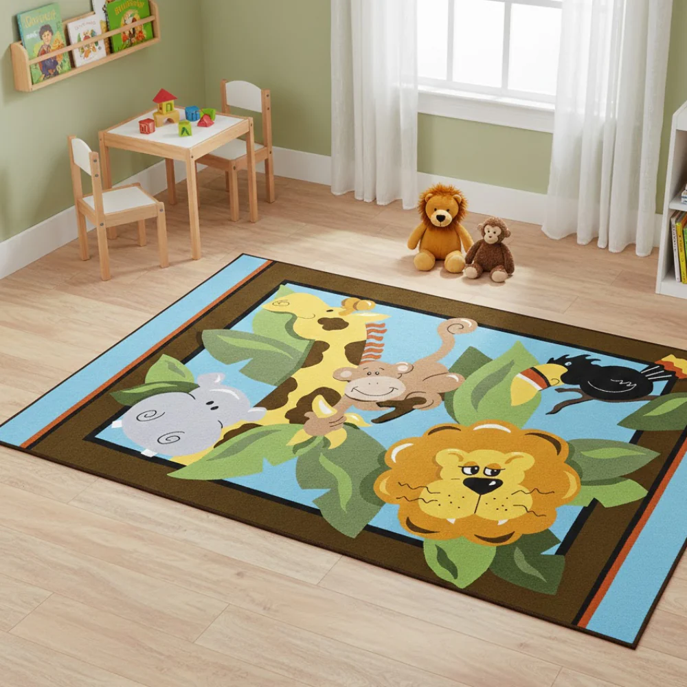 L.A Rugs 3' 3" x 4' 10" In the Jungle Rectangular Area Rug - Image 2