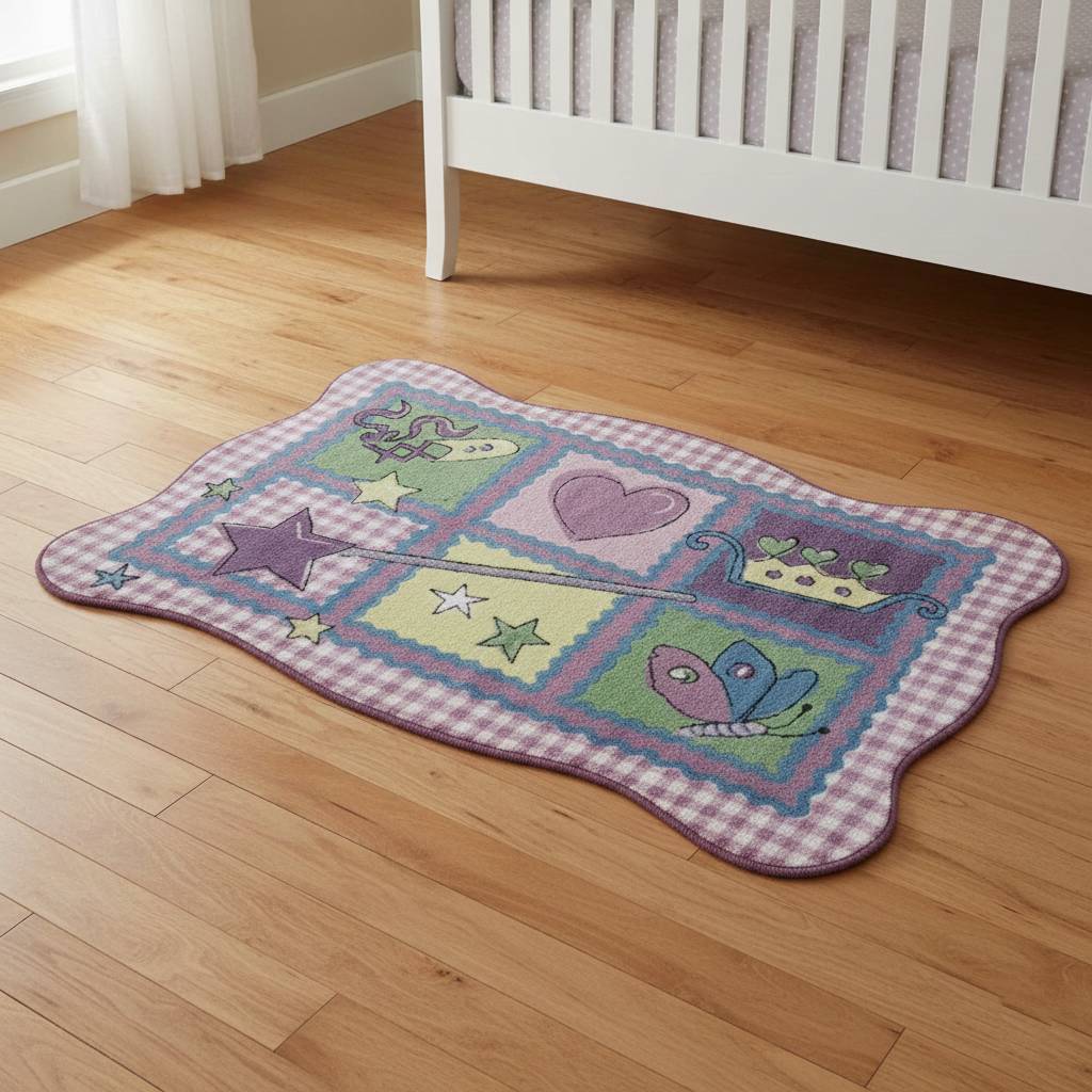 L.A Rugs 3' 3" x 4' 10" Supreme Fairy Quilt Rectangular Area Rug - Image 2