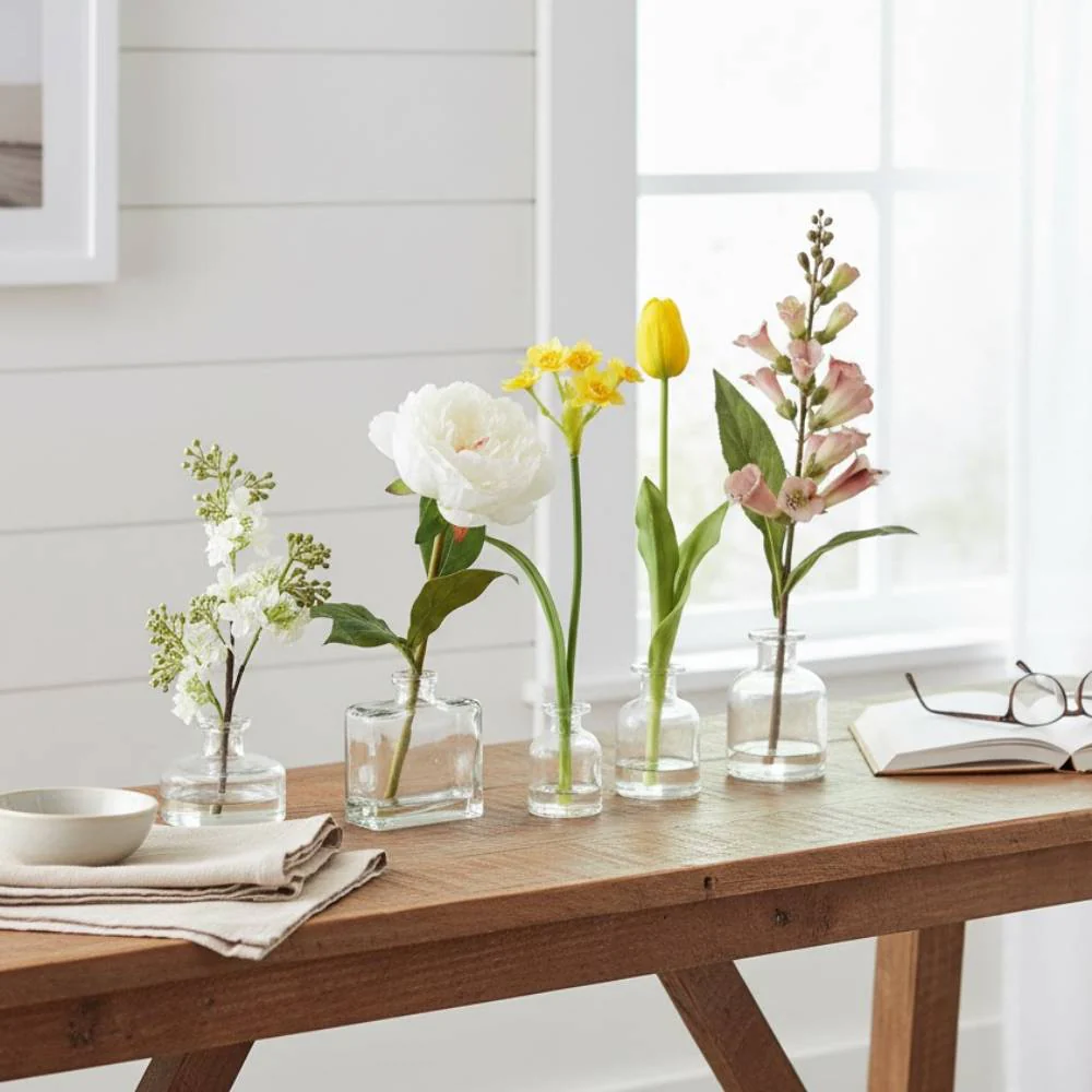 Allstate Floral 17" Flower Arrangements with Glass Vase - Assortment - Image 2