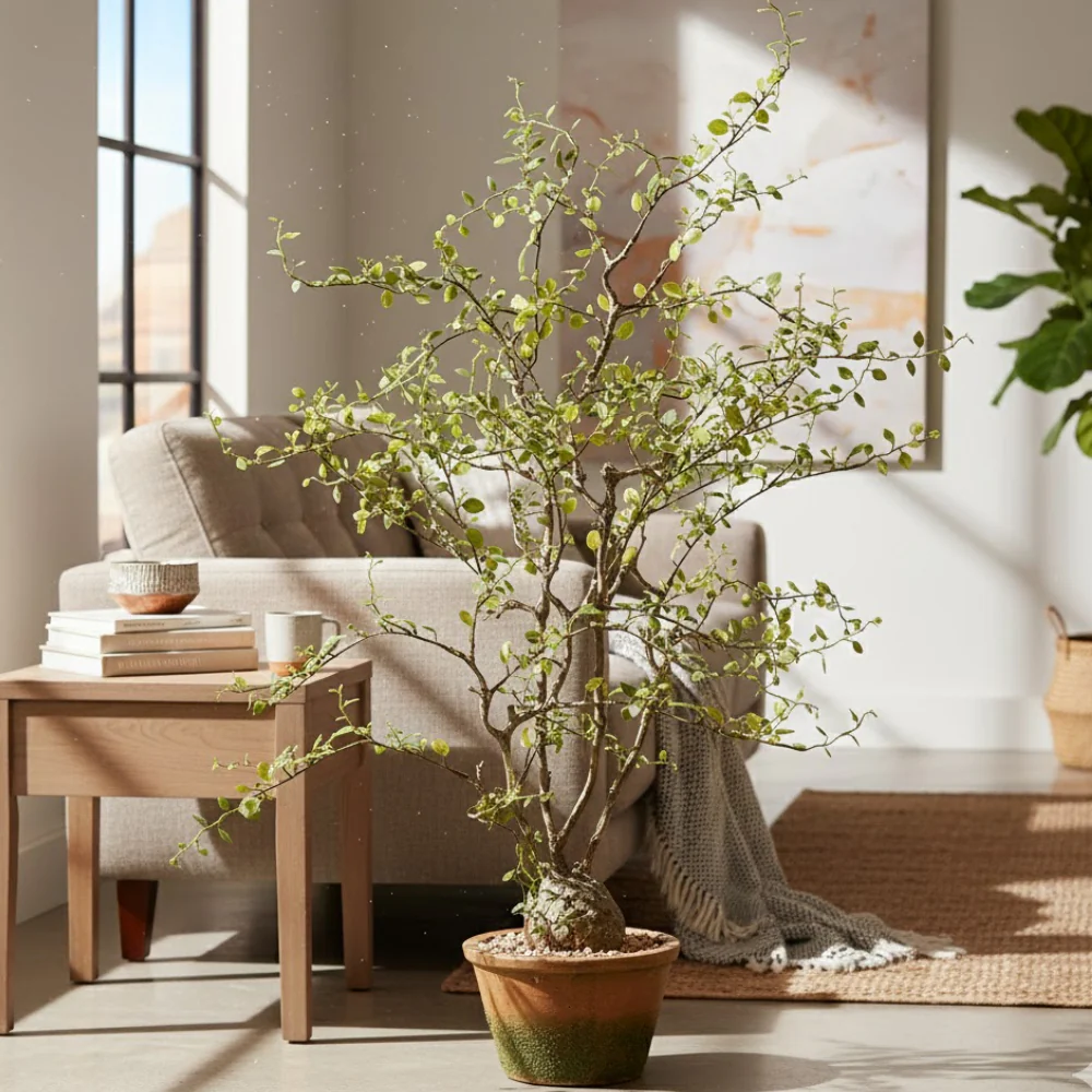 Allstate Floral 28" Muehlenbeckia Plant with Cement Pot - Green - Image 2