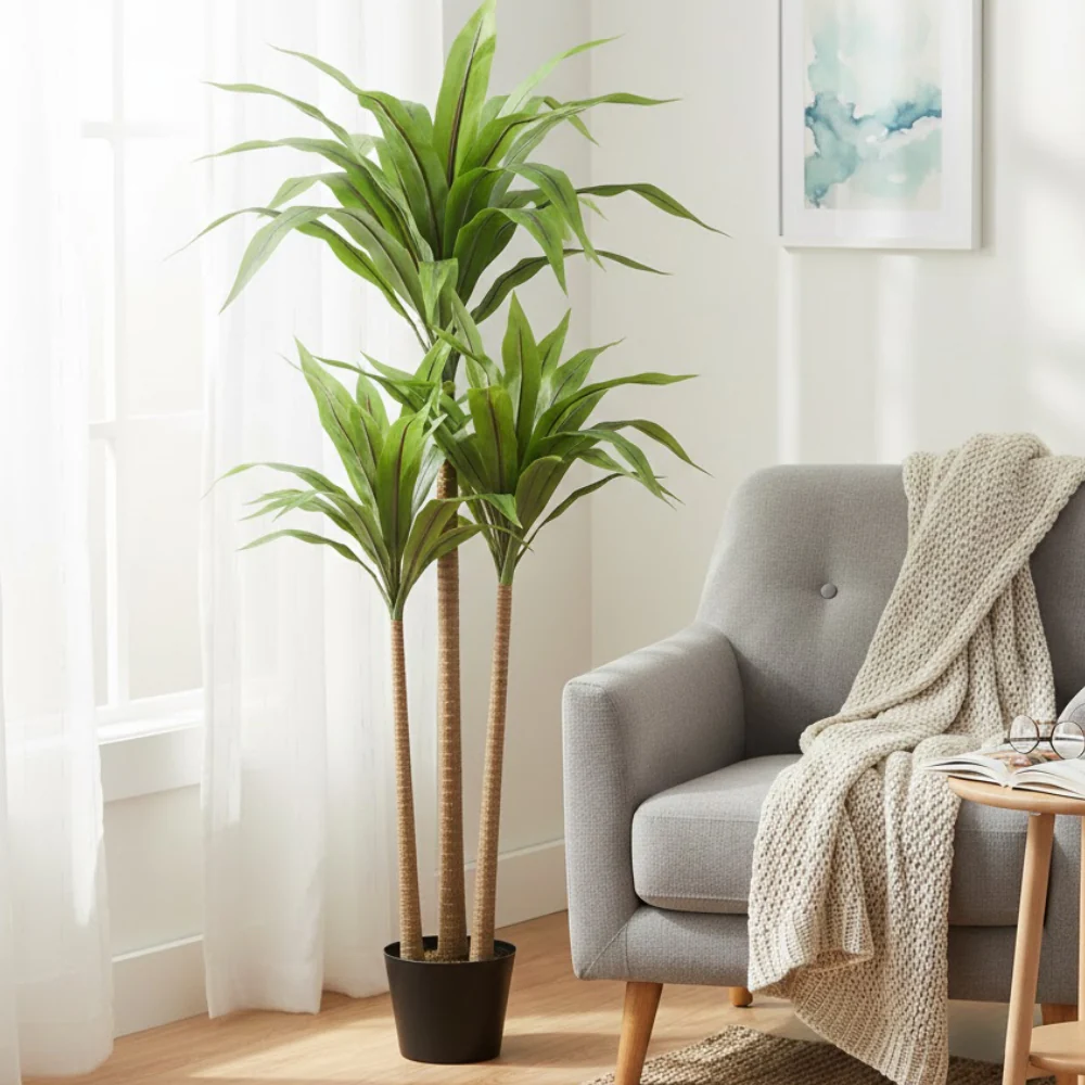 Allstate Floral 39" Bird's Nest Fern Tree with Pot - Green - Image 2