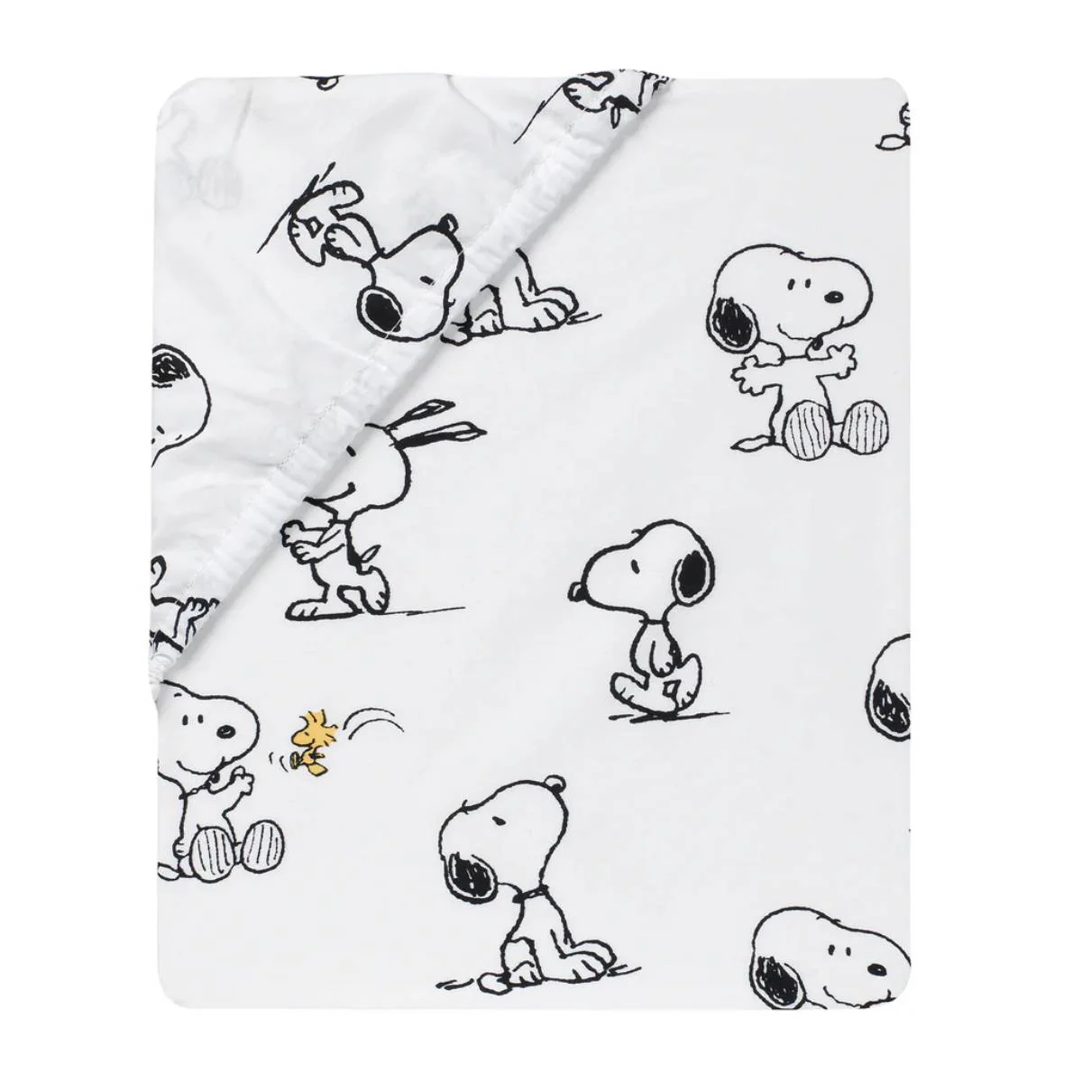 Lambs & Ivy Classic Snoopy Baby Bedding Set (3 Piece)- Black/White - Image 4