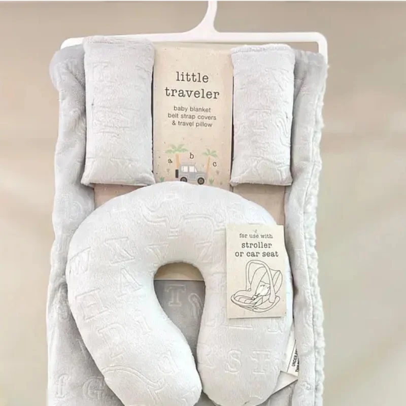 S.L Home Fashion Blanket and Pillow Set (4-Piece) - Gray - Image 2
