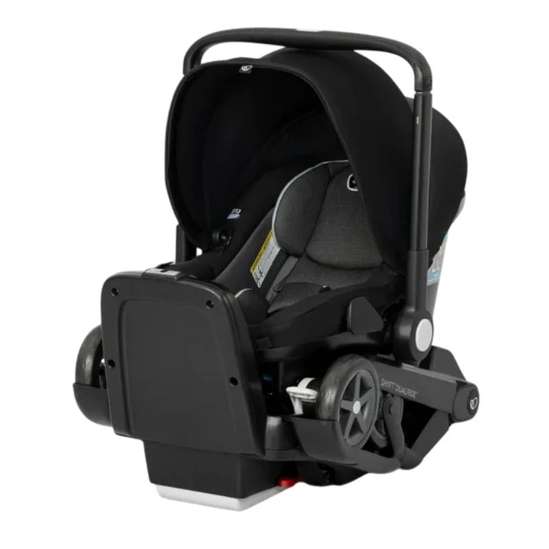 Evenflo Shyft DualRide Infant Car Seat Stroller Combo - Black - Image 2