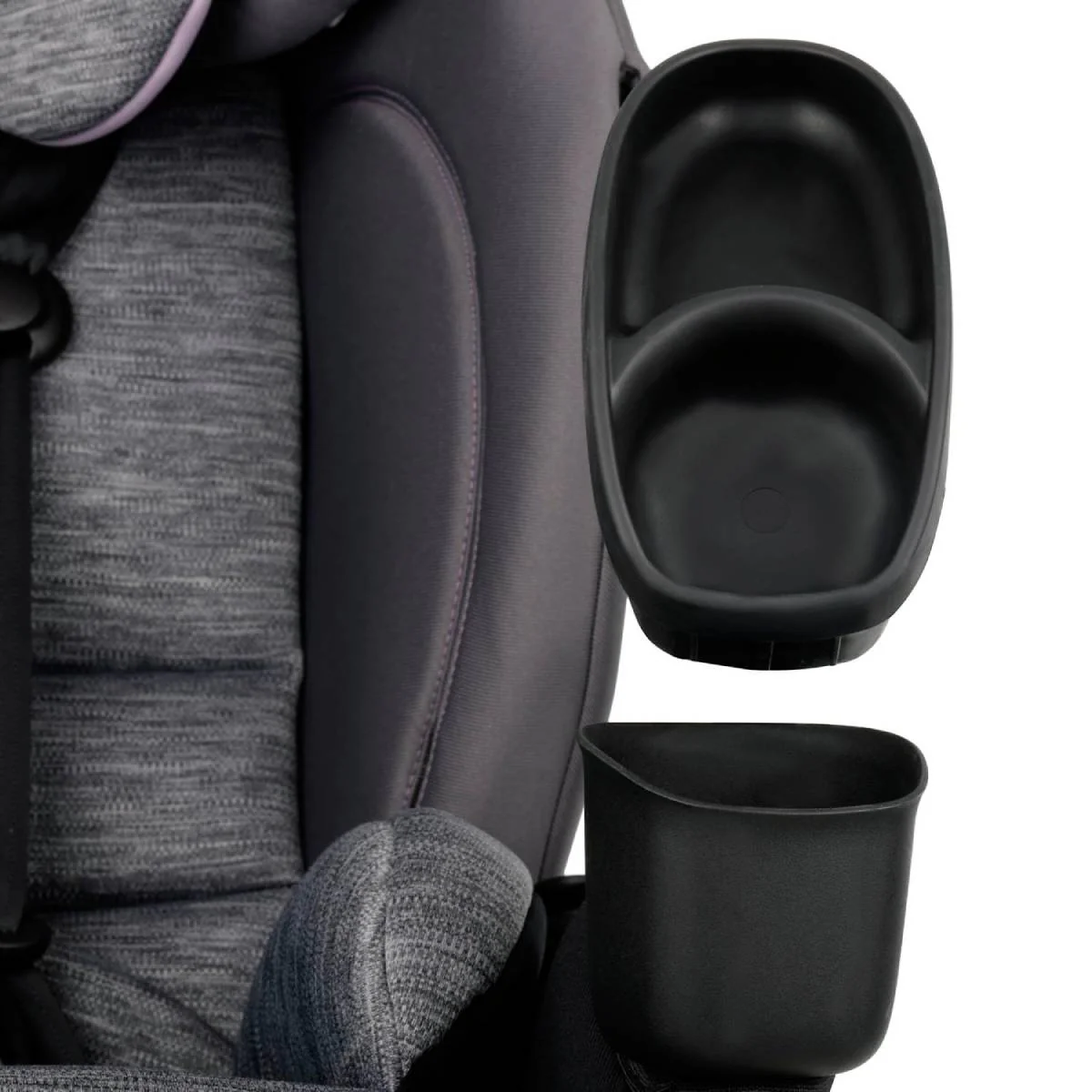 Evenflo All4Stages Slim Plus Canopy 4-in-1 Convertible Car Seat - Gray/Pink - Image 3