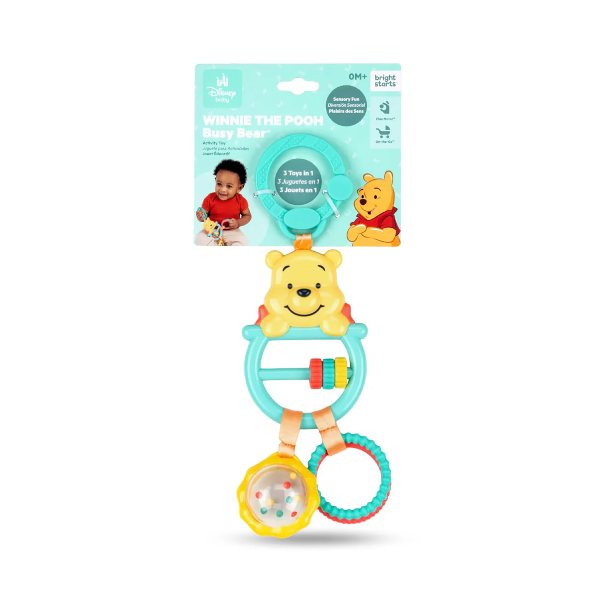 Bright Starts Disney Baby Winnie The Pooh Busy Bear Activity Toy - Image 4