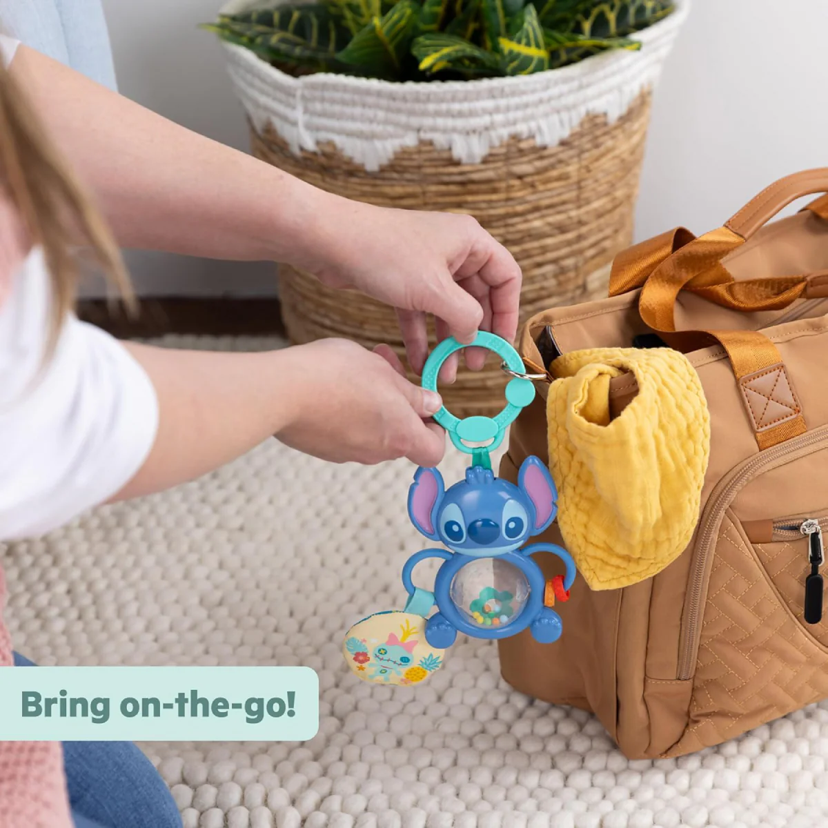 Bright Starts Disney Baby Stitch Tummy Tumble Baby Activity Toy - Blue - Image 4