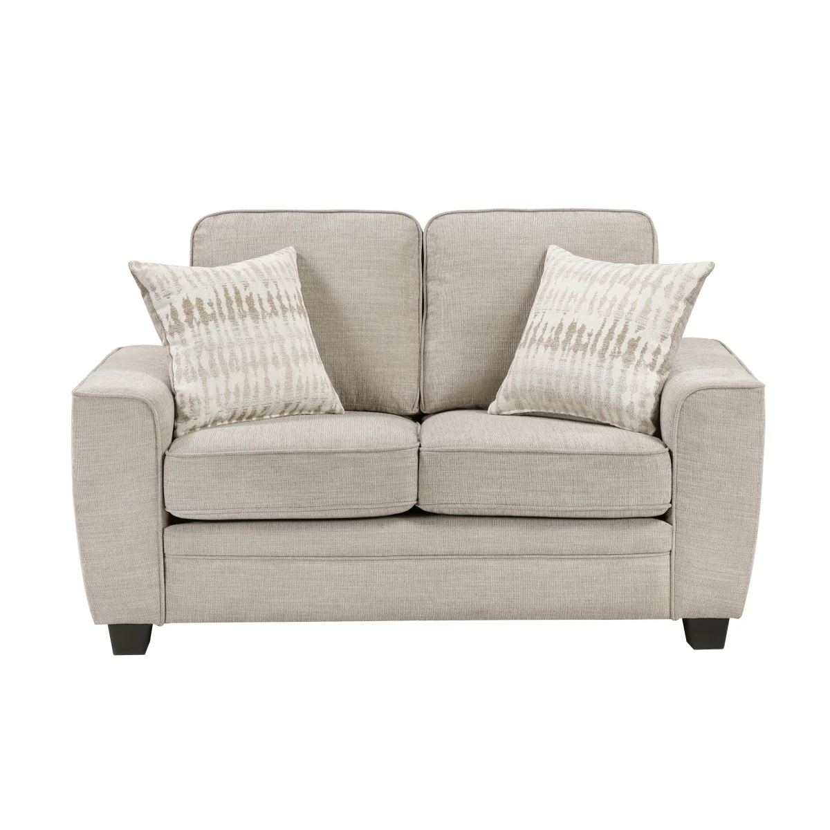 Zander 61" Loveseat with Decorative Pillows by Homelegance - Gray - Image 2