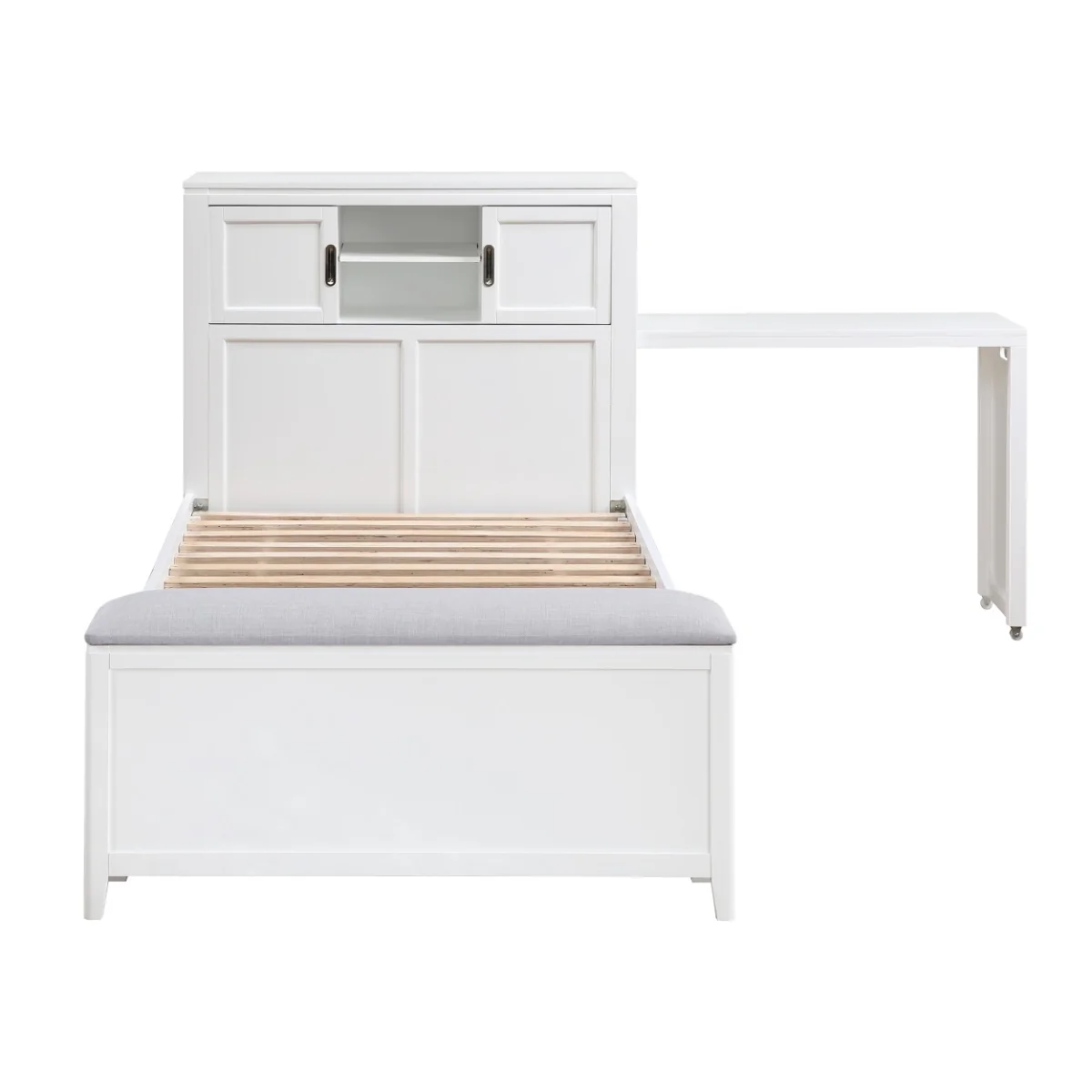 Youth Explorer Twin Bookcase Bedroom Set (4-Piece) by Homelegance - Image 3