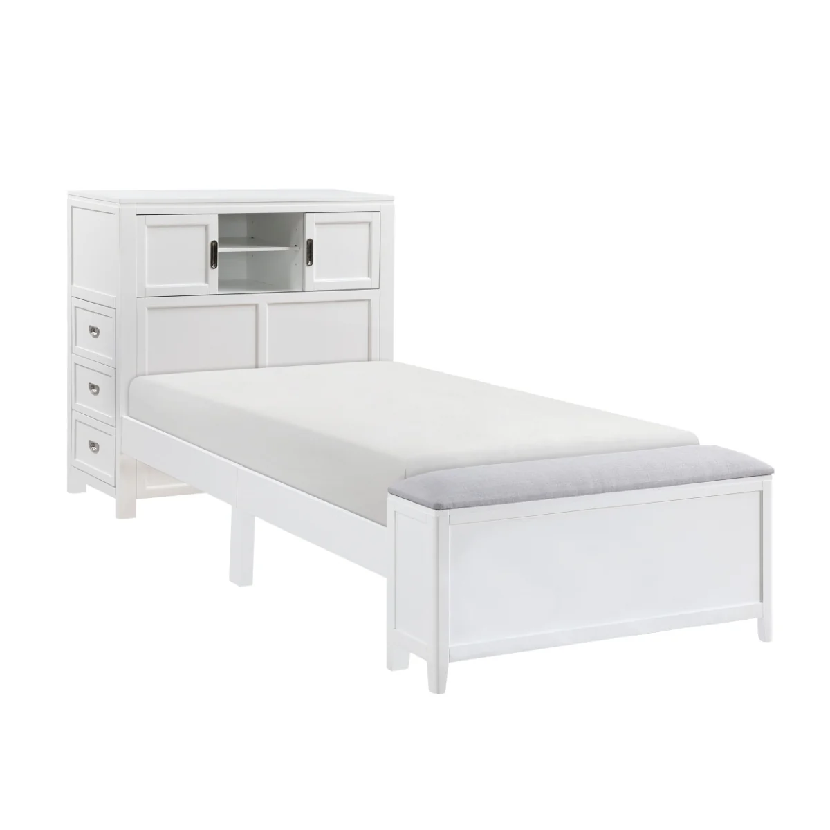 Youth Explorer Twin Bookcase Bedroom Set (4-Piece) by Homelegance - Image 4