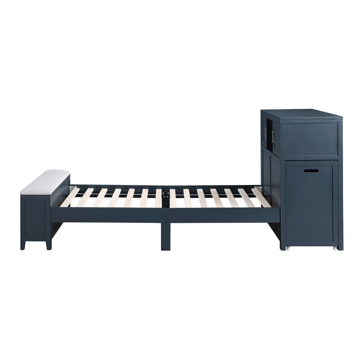 Youth Explorer Twin Bookcase Platform Bed with Hidden Desk by Homelegance - Image 4