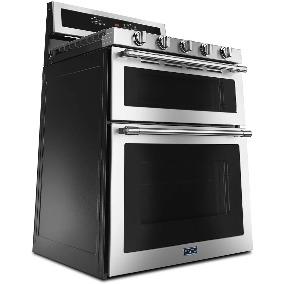 Maytag MGT8800FZ 6 cu. ft. Freestanding Wide Double Oven Gas Range with True Convection - Silver - Image 2