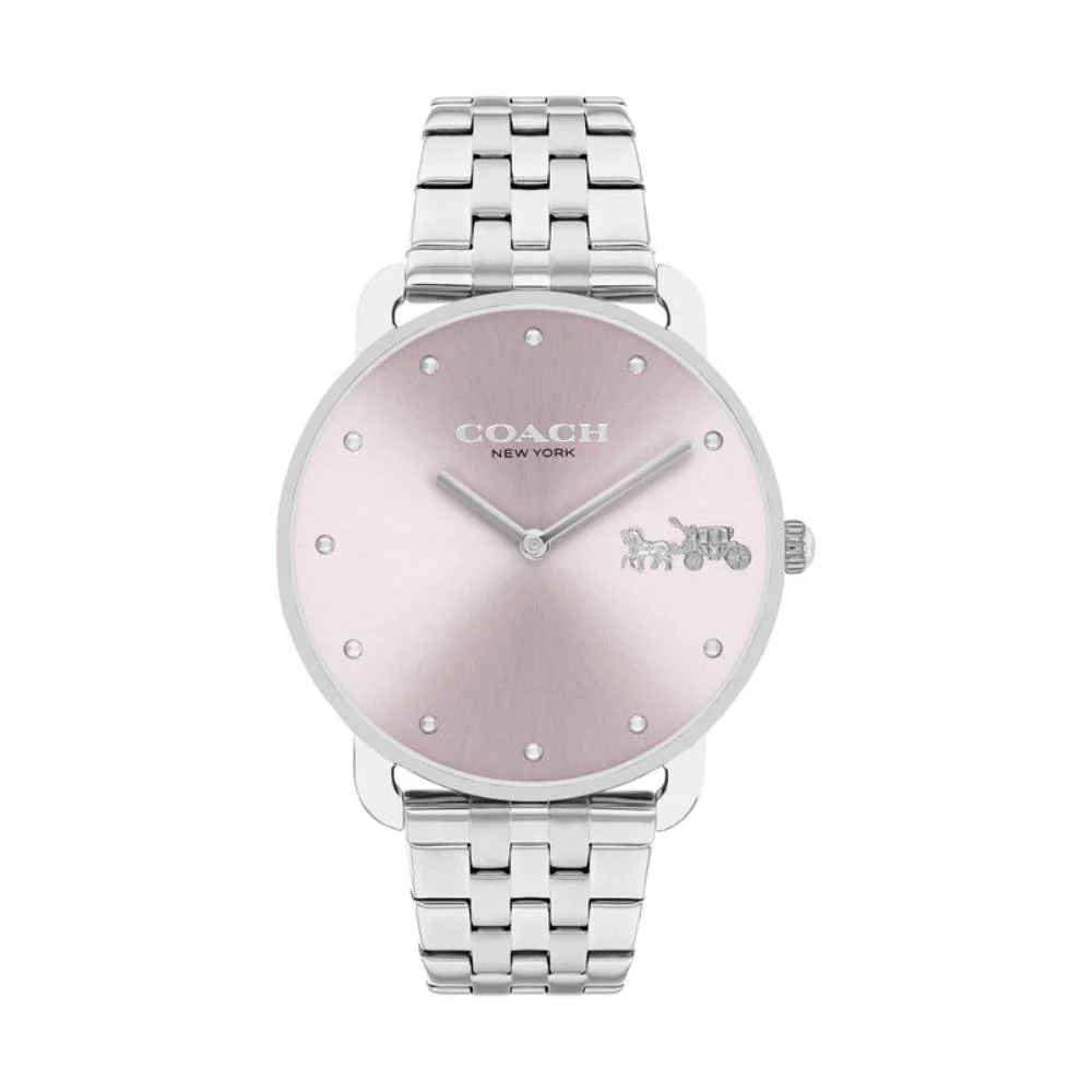 Coach Elliot Women's 36mm Silver Bracelet Watch - Pink Dial - Image 2