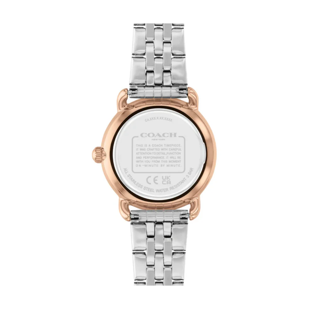 Coach Elliot Women's 28mm Two-Tone Bracelet Watch - Silver Dial - Image 3