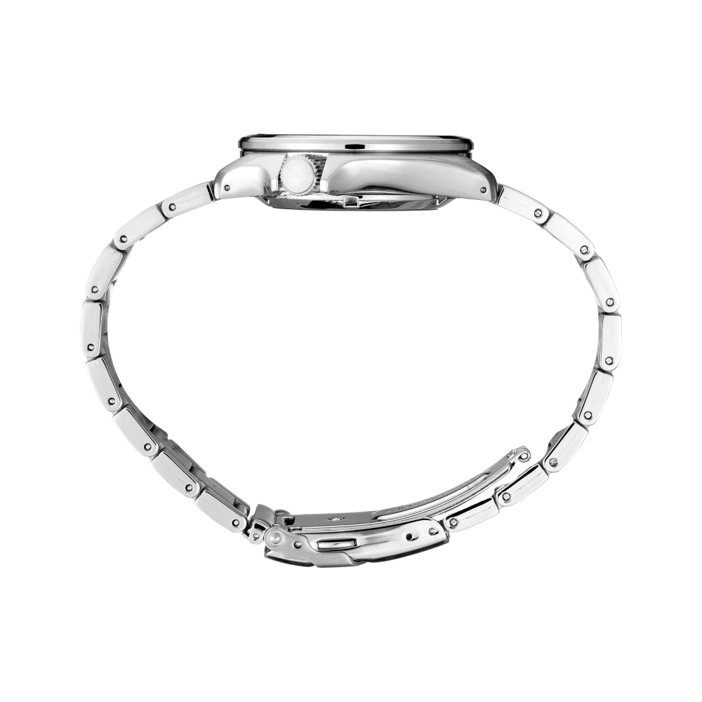 Seiko Men's 5 Sports 40mm Automatic Silver Bracelet Watch - Black Dial - Image 2