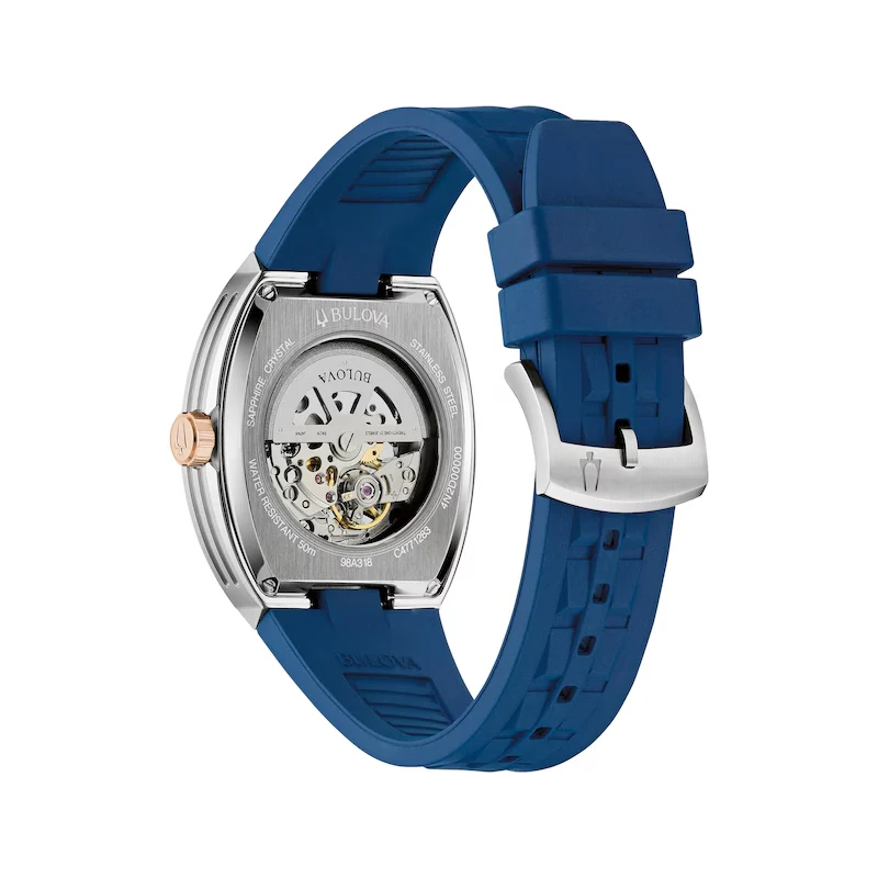 Bulova Maquina Automatic Men's 40 mm Strap Watch - Blue - Image 3