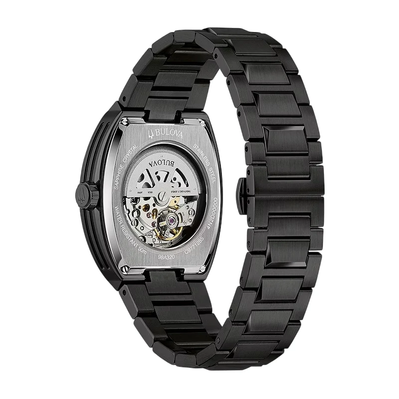 Bulova Maquina Automatic Men's 40 mm Bracelet Watch - Black - Image 3