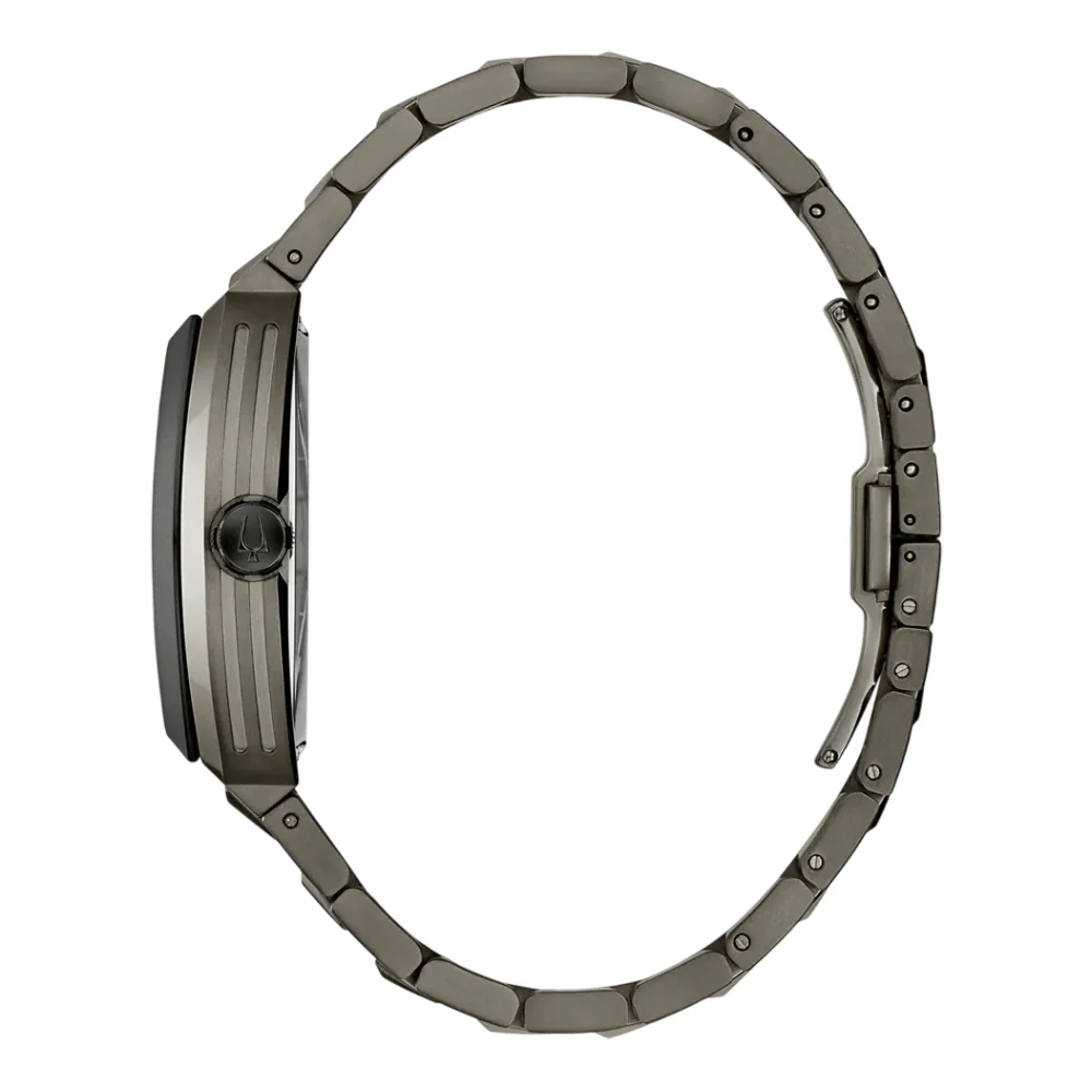 Bulova Maquina Automatic Men's 40 mm Gray Bracelet Watch - Green Dial - Image 2