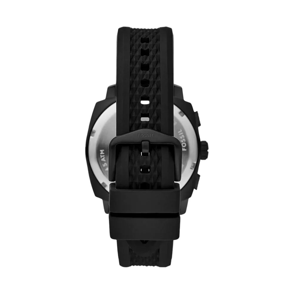 Fossil Men's 44mm Machine Chronograph Strap Watch - Black - Image 3