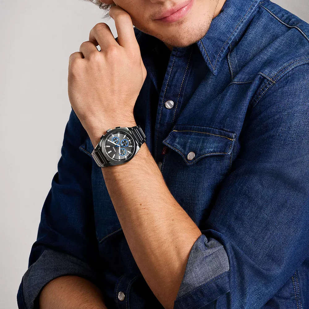 Fossil Everret Men's 44mm Bracelet Watch - Gray - Image 4