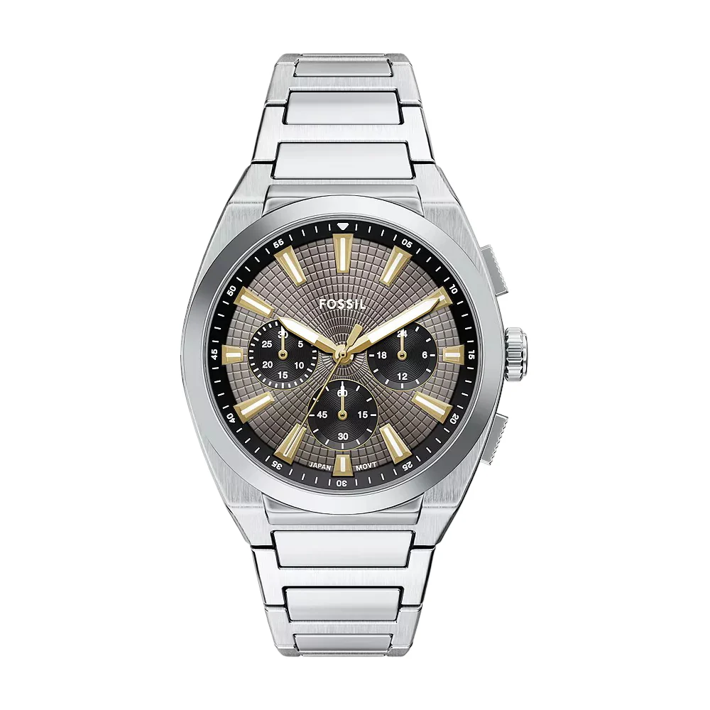 Fossil Everret Men's 44mm Bracelet Watch - Gray - Image 5