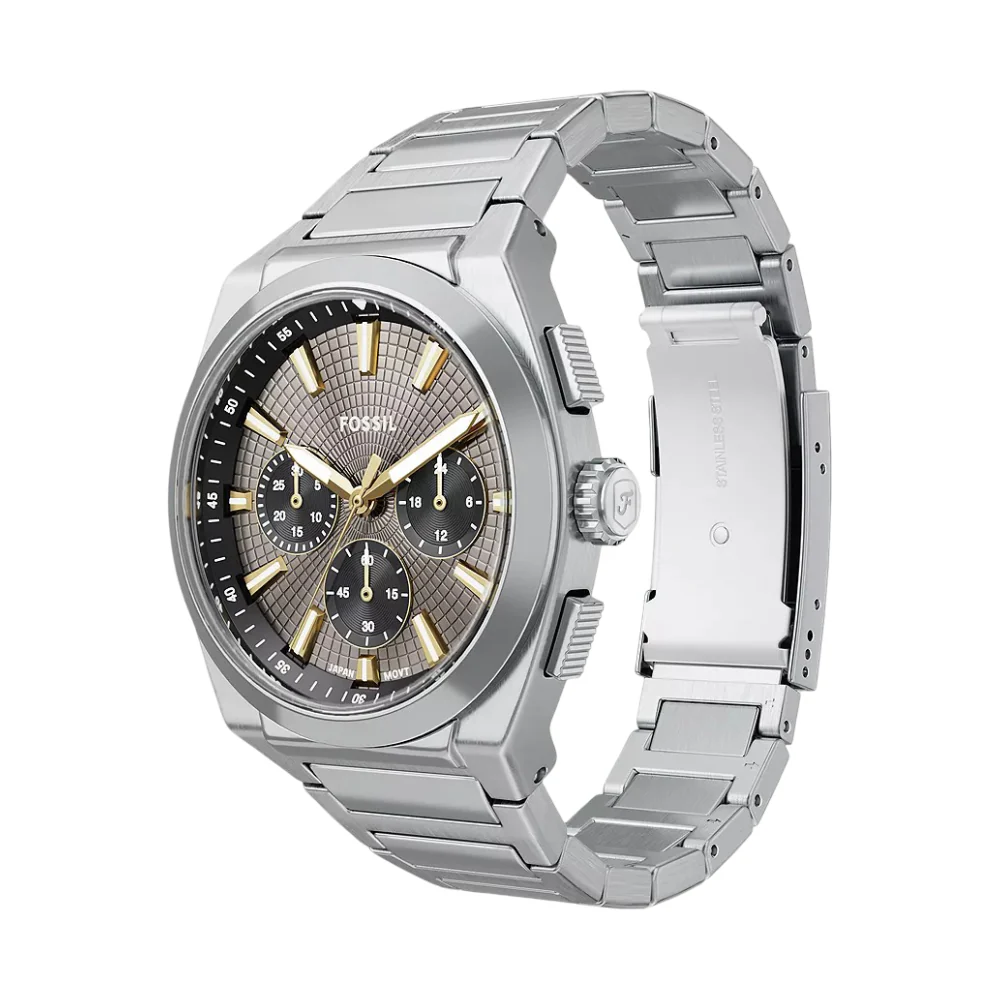 Fossil Everret Men's 44mm Bracelet Watch - Gray - Image 6