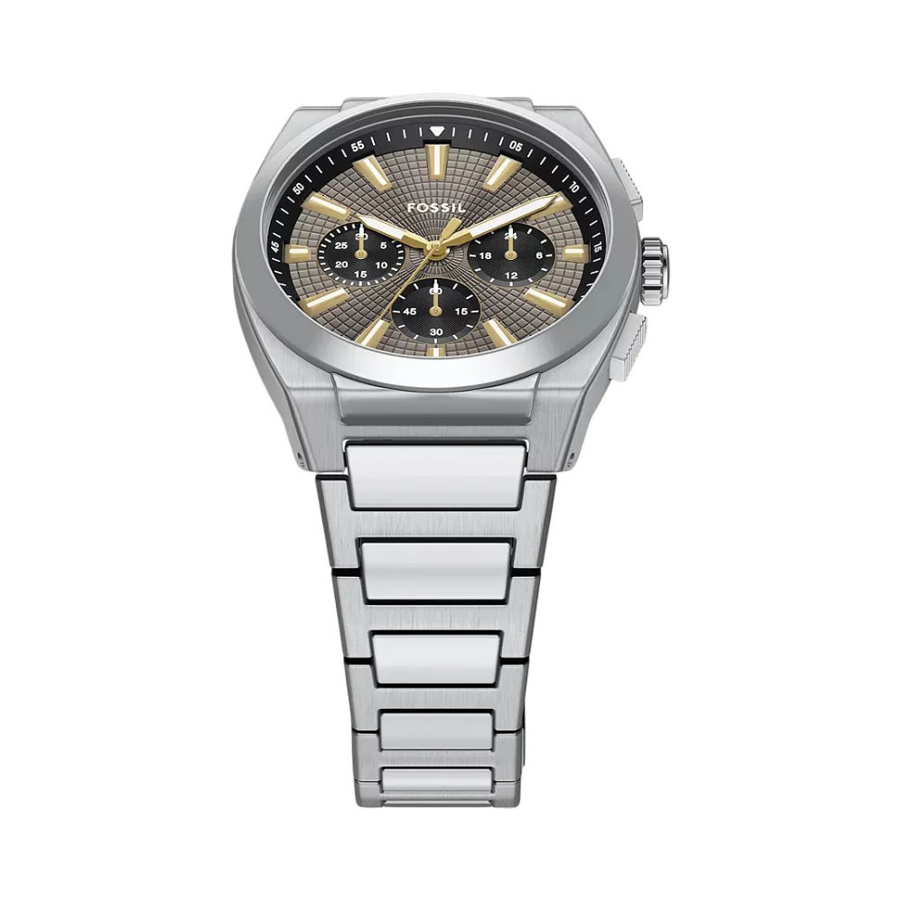 Fossil Everret Men's 44mm Bracelet Watch - Gray - Image 7