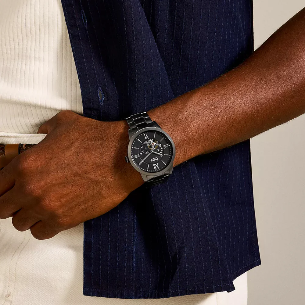 Fossil Townsman Men's 44mm Gray Bracelet Watch - Black dial - Image 4