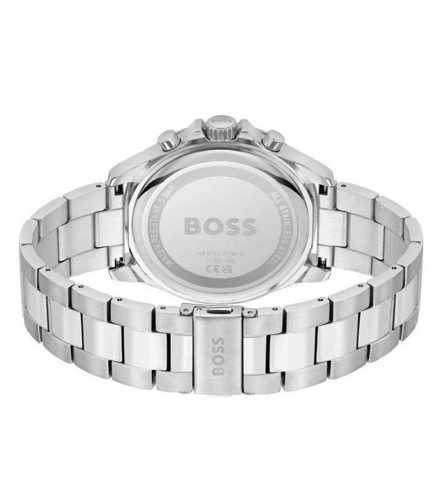 Hugo Boss Troper Men's 45mm Silver Bracelet Watch - Blue Dial - Image 3