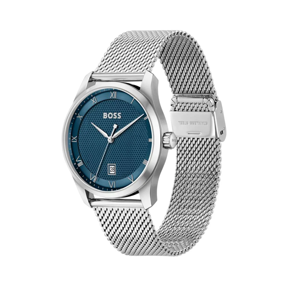 Hugo Boss Women's 41mm Silver Bracelet Watch - Blue Dial - Image 2