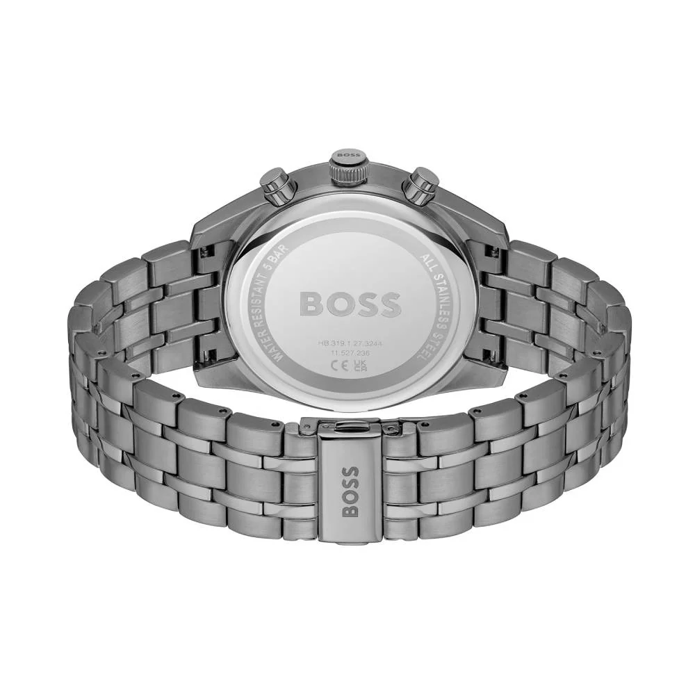 Hugo Boss Sky Traveller Men's 44mm Bracelet Watch - Gray - Image 3