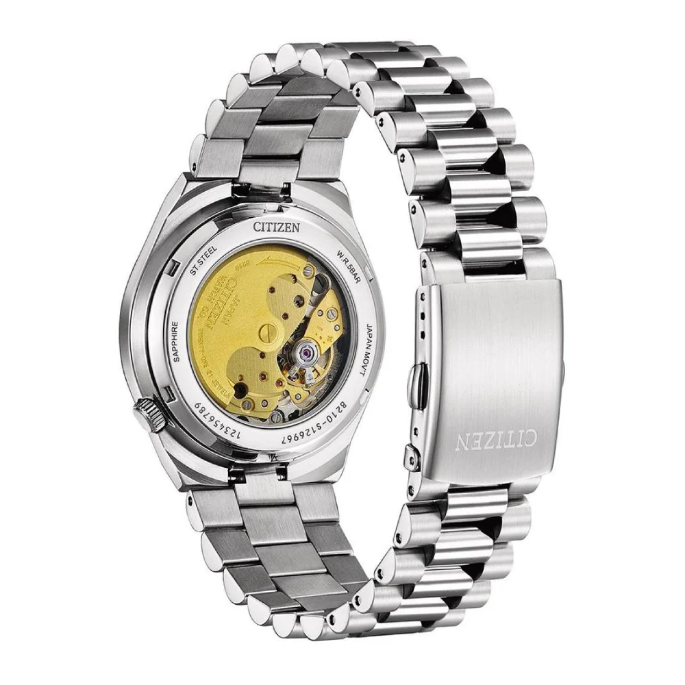 Citizen Tsuyosa Men's 40mm Silver Bracelet Watch - Red Dial - Image 3
