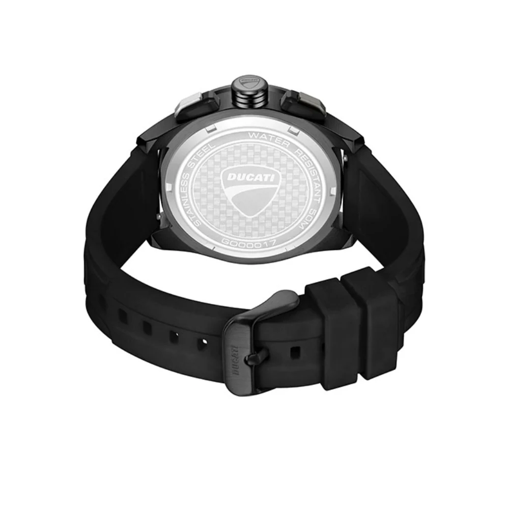 Ducati Men's 44mm Chronograph Strap Watch - Black Dial - Image 7