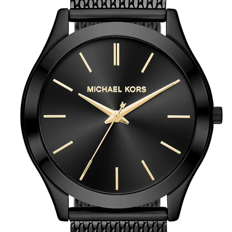 Michael Kors Slim Runway Men's 44mm Bracelet Watch - Black - Image 3