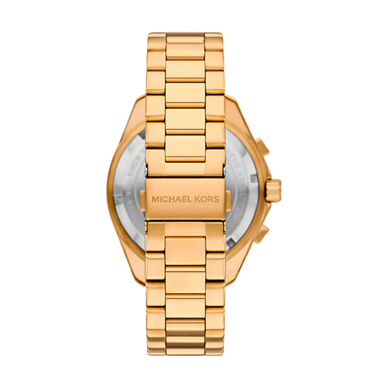 Michael Kors Maritime Men's 45mm Gold-Tone Bracelet Watch - Blue Dial - Image 2
