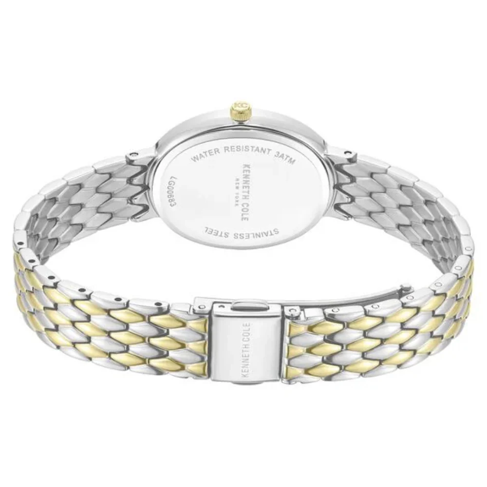 Kenneth Cole Women's 38mm Analog Two-Tone Bracelet Watch - Green Dial - Image 3