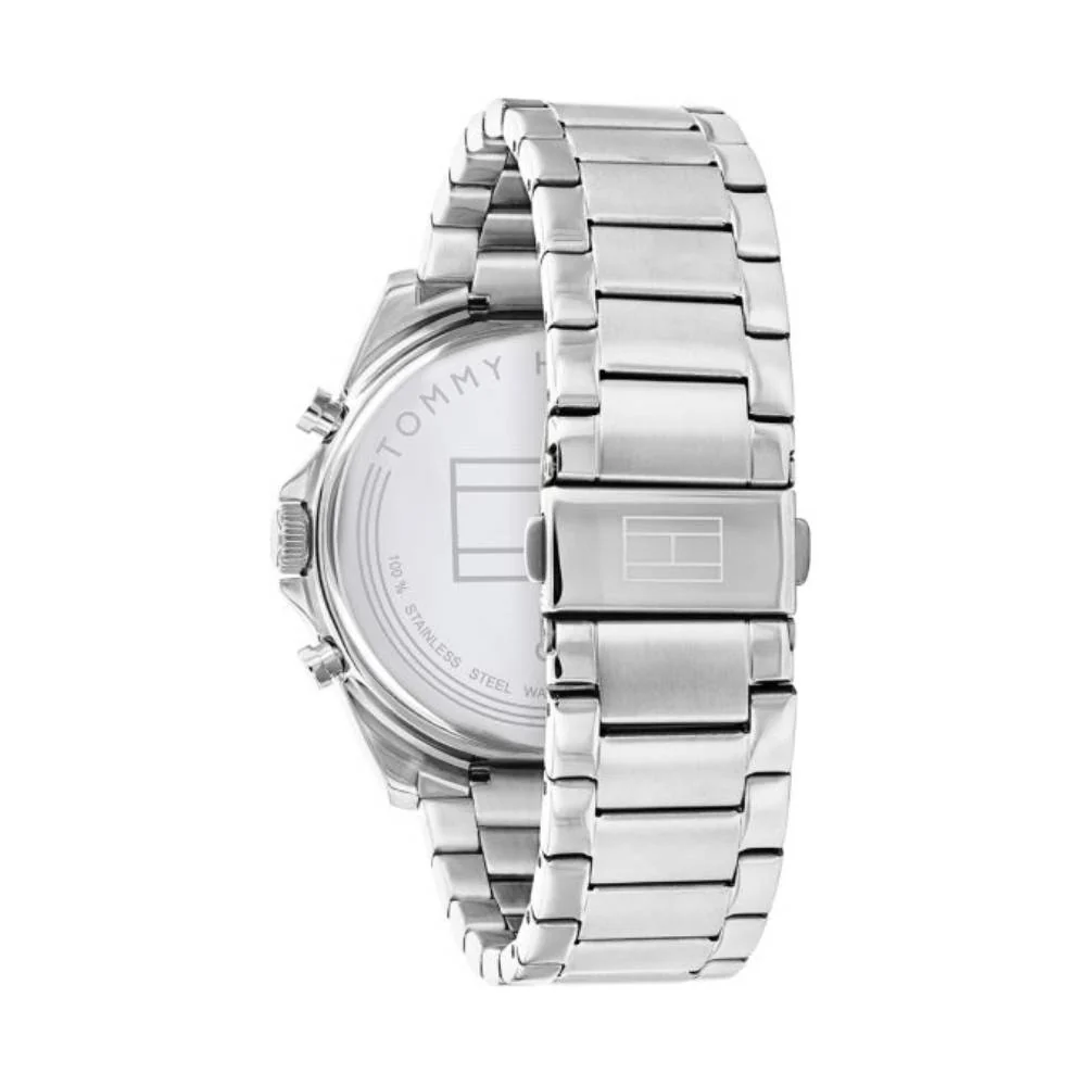 Tommy Hilfiger Baker Men's 44mm Silver Bracelet Watch - Blue - Image 3