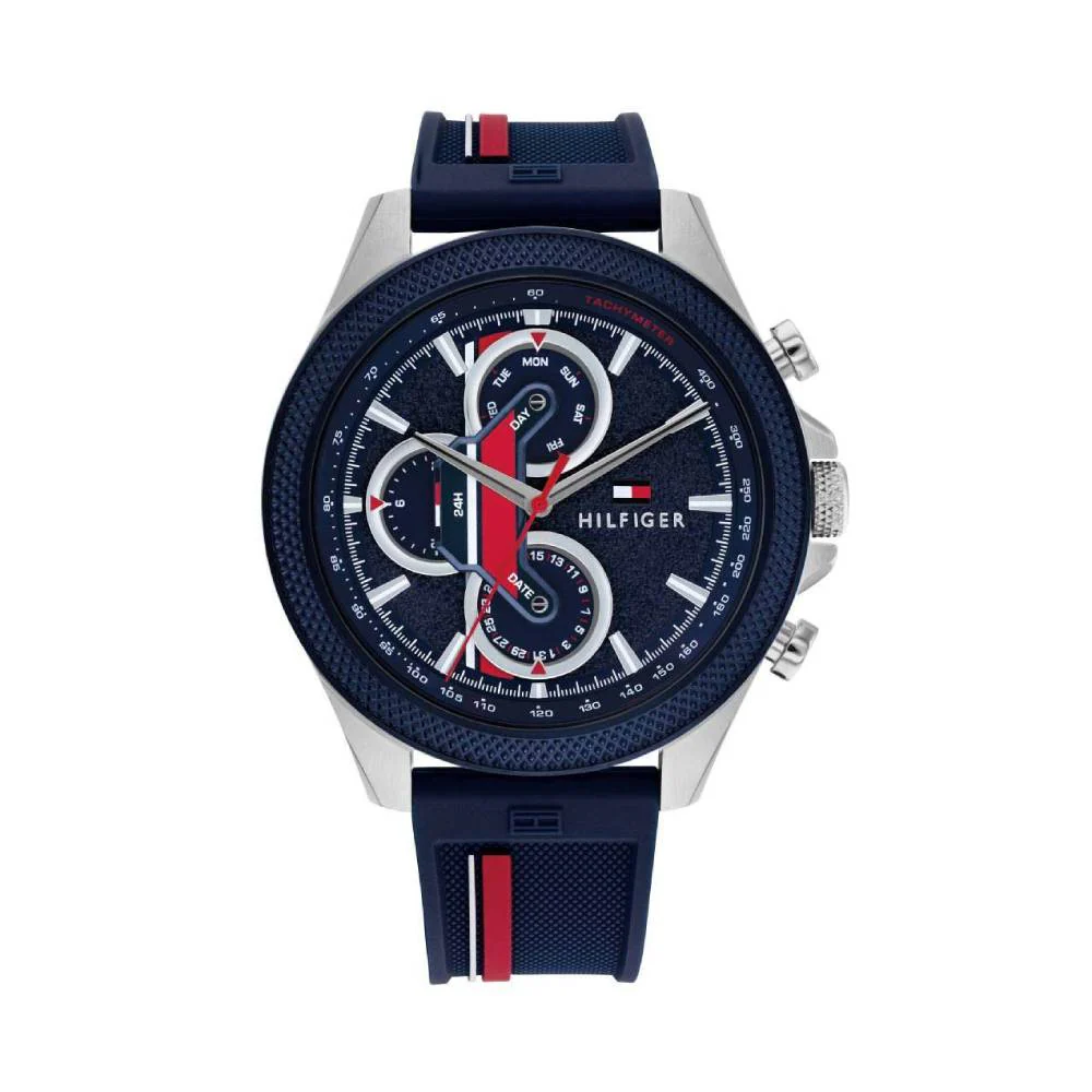 Tommy Hilfiger Clark Men's 46mm Strap Watch - Blue - Image 2