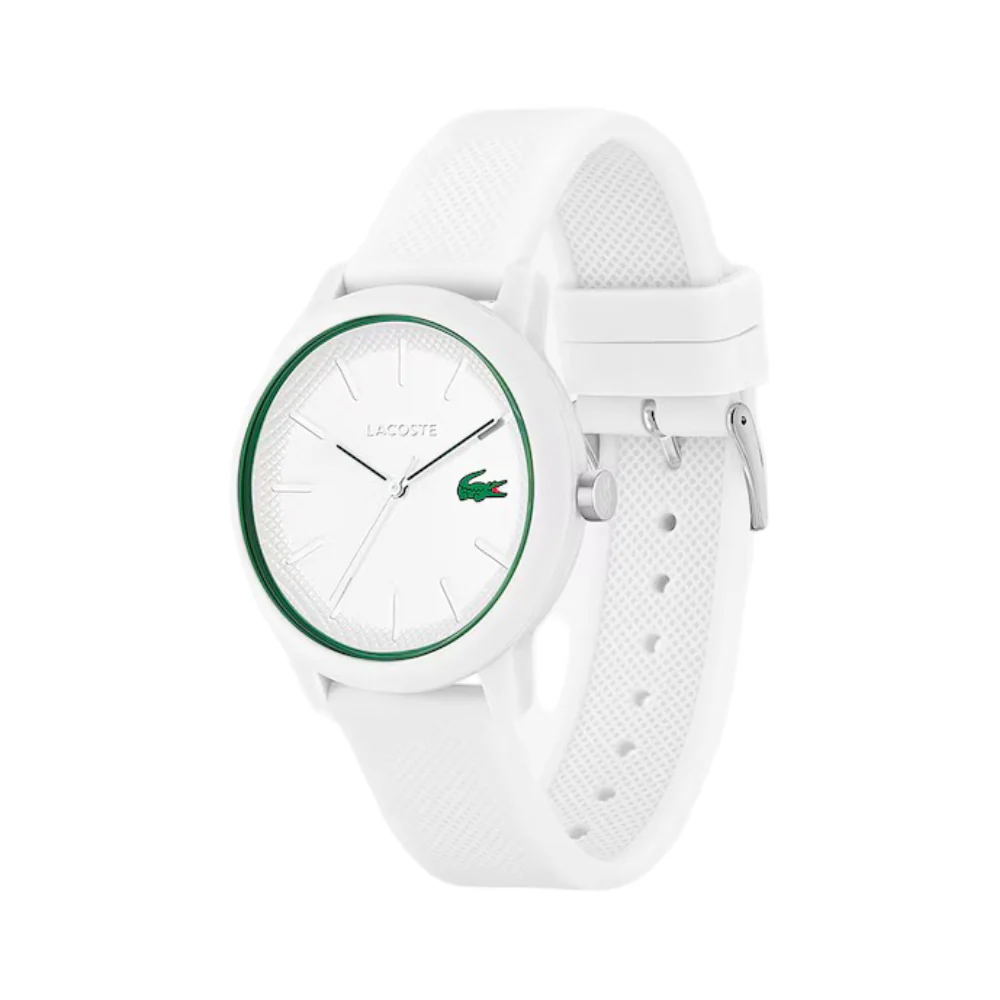 Lacoste Men's 42mm 12.12 Strap Watch - White - Image 2