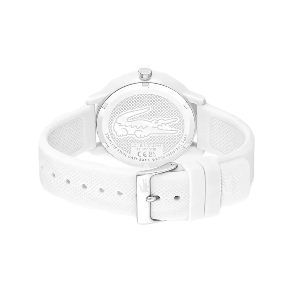 Lacoste Men's 42mm 12.12 Strap Watch - White - Image 4