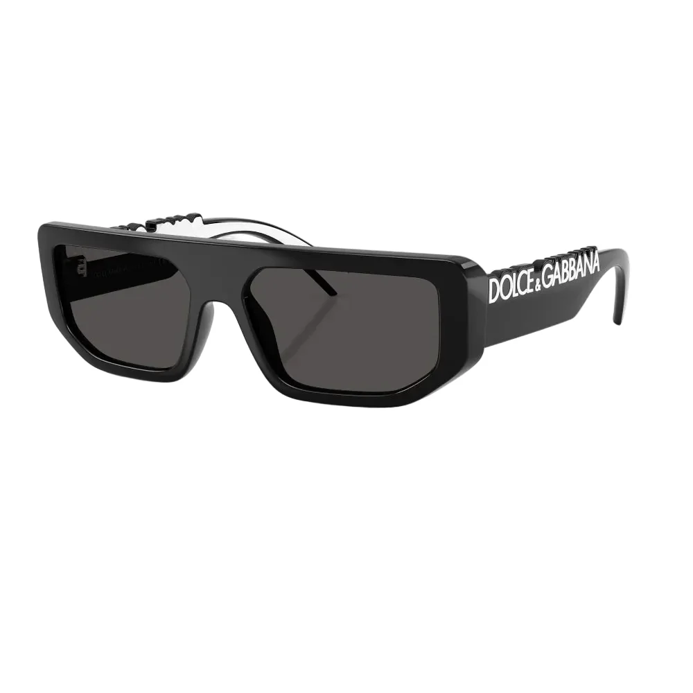 Dolce & Gabbana DG6203 Unisex Rectangle Solid Color Sunglasses