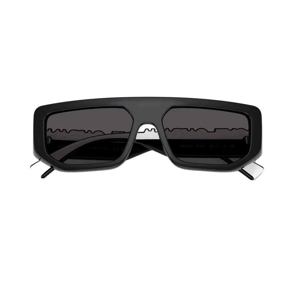 Dolce & Gabbana DG6203 Unisex Rectangle Solid Color Sunglasses - Image 4