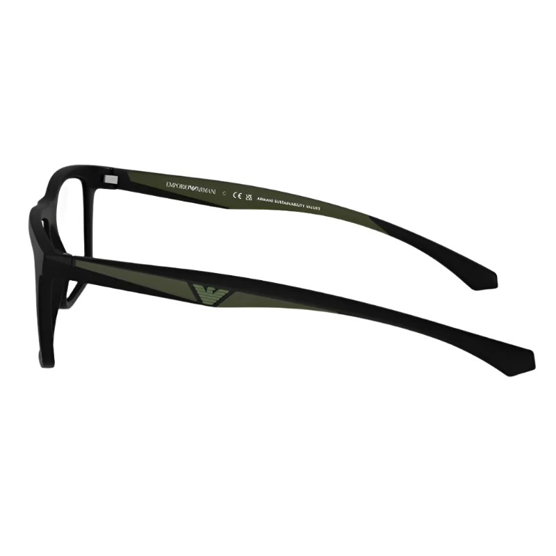 Emporio Armani EA4235U50011 Men's Square Eyeglasses with Magnetic Clip on Sunglasses - Image 3