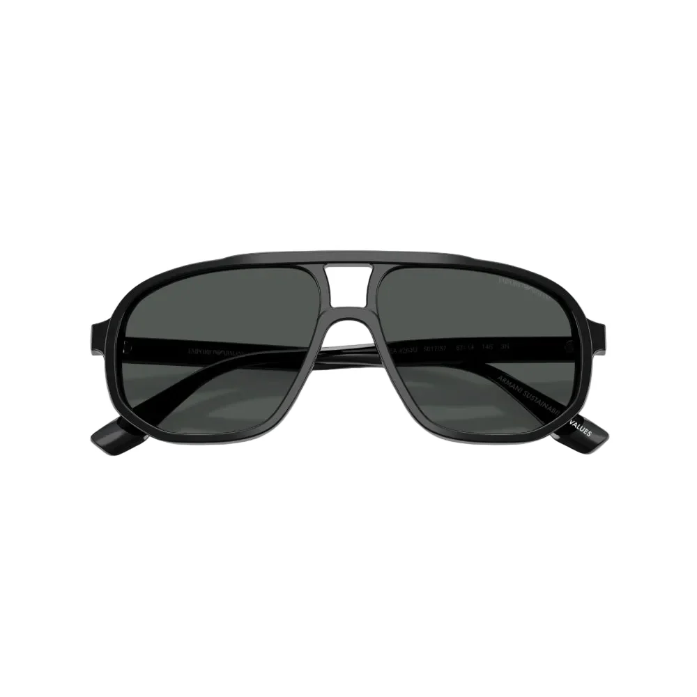 Emporio Armani EA4263U Men's Pilot Solid Color Sunglasses - Image 4