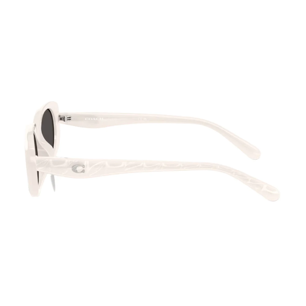 Coach HC8443D Women's Oval Solid Color Sunglasses - Image 3