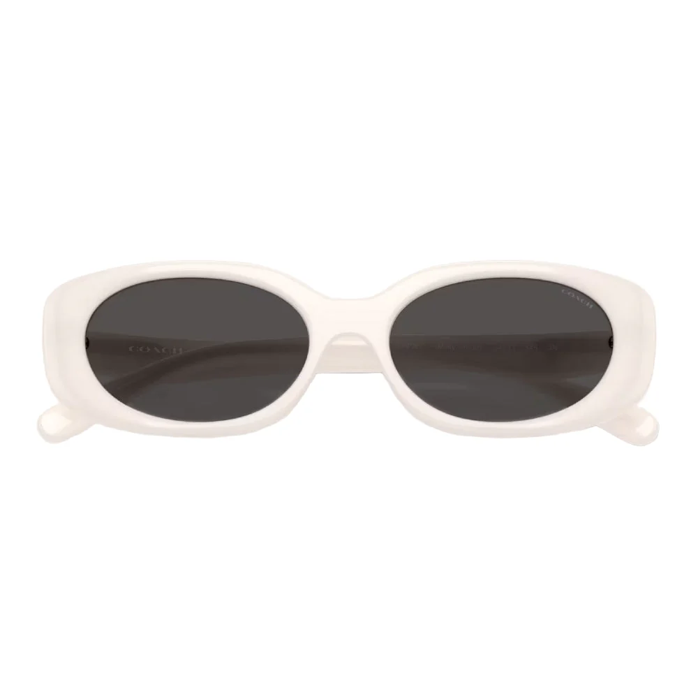 Coach HC8443D Women's Oval Solid Color Sunglasses - Image 4