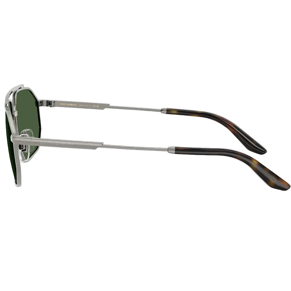 Dolce & Gabbana DG2328 Men's Pilot Solid Color Sunglasses - Image 4