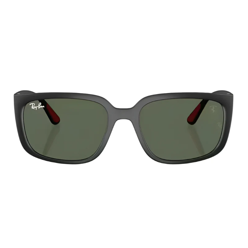 Ray-Ban Scuderia Ferrari RB4443MF6027 Unisex Square Solid Color Sunglasses - Image 2