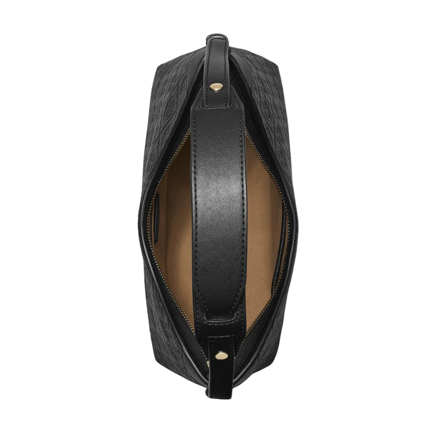 Tory Burch Pebble T Messenger Bag - Black - Image 4