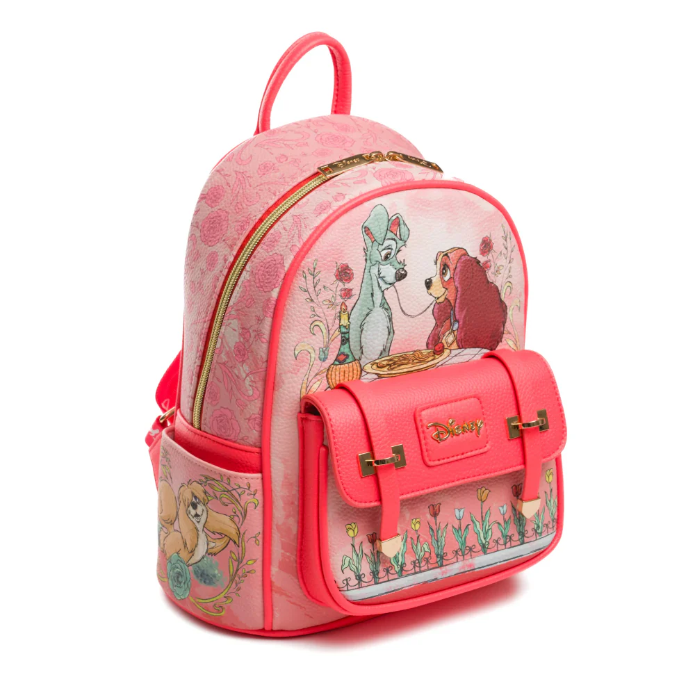 Wondapop Disney 11" Lady and the Tramp Mini Backpack - Pink - Image 2